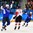 GANGNEUNG, SOUTH KOREA - FEBRUARY 22: USA's Hilary Knight #21 celebrates with Kendall Coyne #26 after scoring a first period goal with Canada's Bailey Bram #17 looking on during gold medal round action at the PyeongChang 2018 Olympic Winter Games. (Photo by Matt Zambonin/HHOF-IIHF Images)

